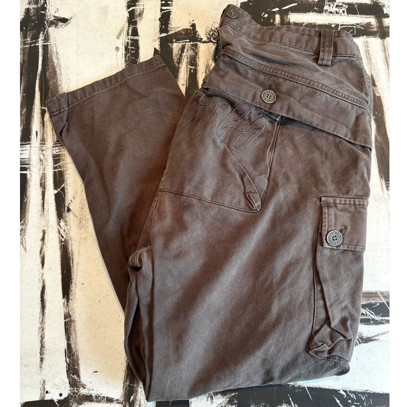 Other LA KING Youth Large Brown Cargo Pants – Utility Pants(32x24) Size US 32 / EU 48 - 1 Thumbnail