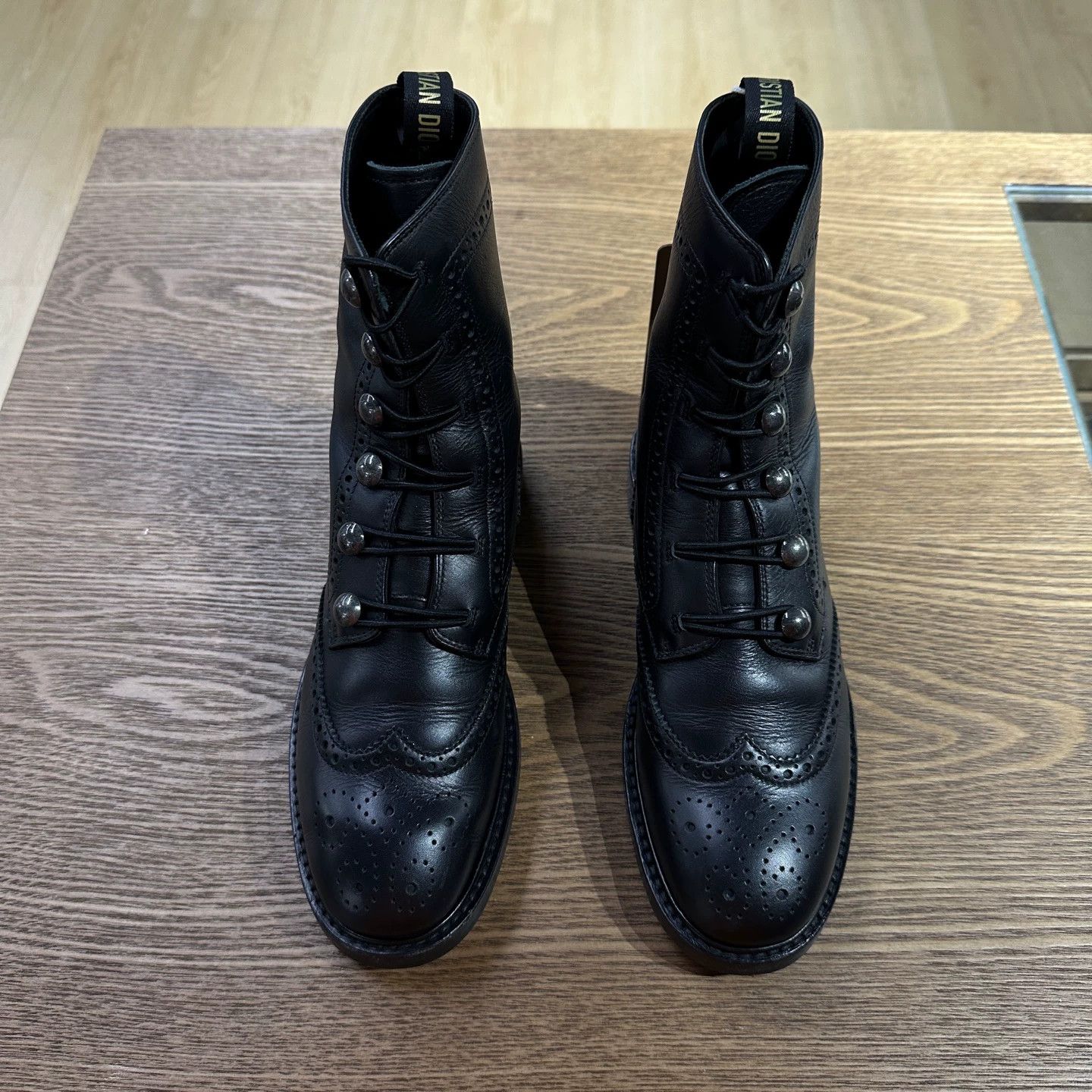 Christian Dior Monsieur Dior mar79 CD embossed combat boots 36.5 EU Size US 6 / IT 36 - 2 Thumbnail