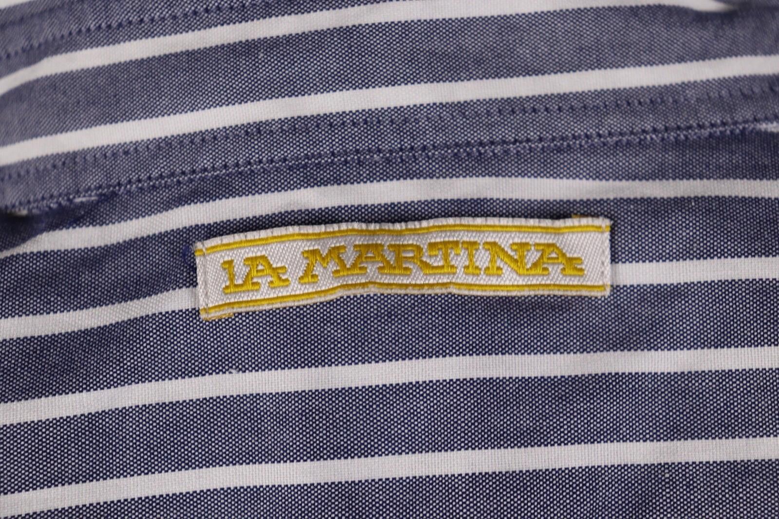 La Martina La Martina Blue Stripe Button Blouse Shirt Size M Size M / US 6-8 / IT 42-44 - 11 Thumbnail