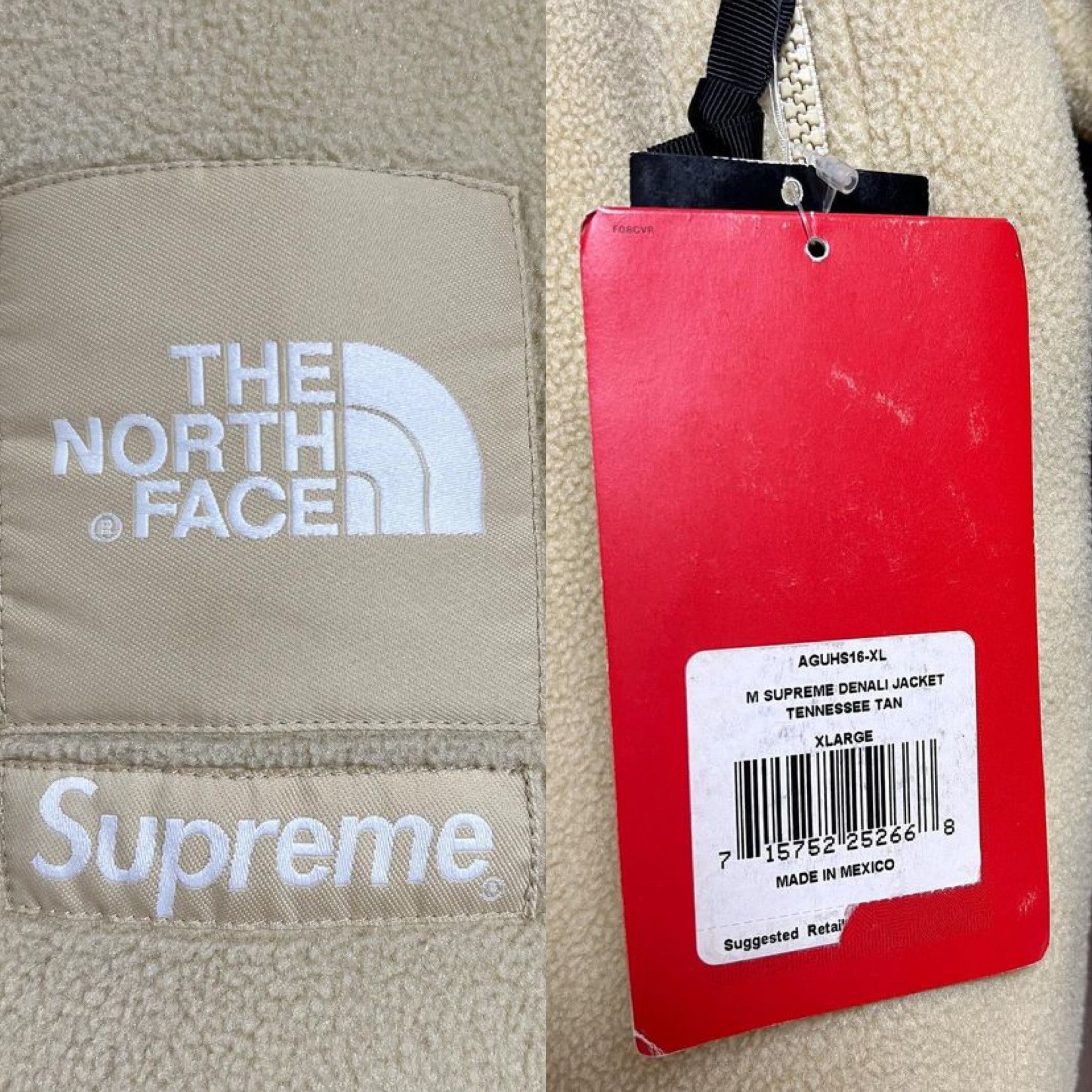 Supreme × The North Face Supreme The North Face SS08 Denali Fleece Blue Cream Size US XL / EU 56 / 4 - 8 Thumbnail
