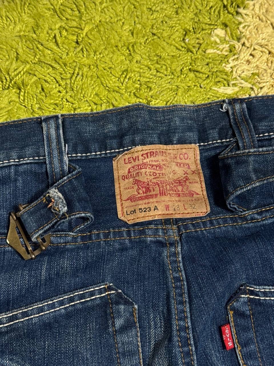 Levi's Retro 90s Levi Strauss 523 Buckle Back Denim Jeans 28x32 Size US 28 / EU 44 - 5 Thumbnail