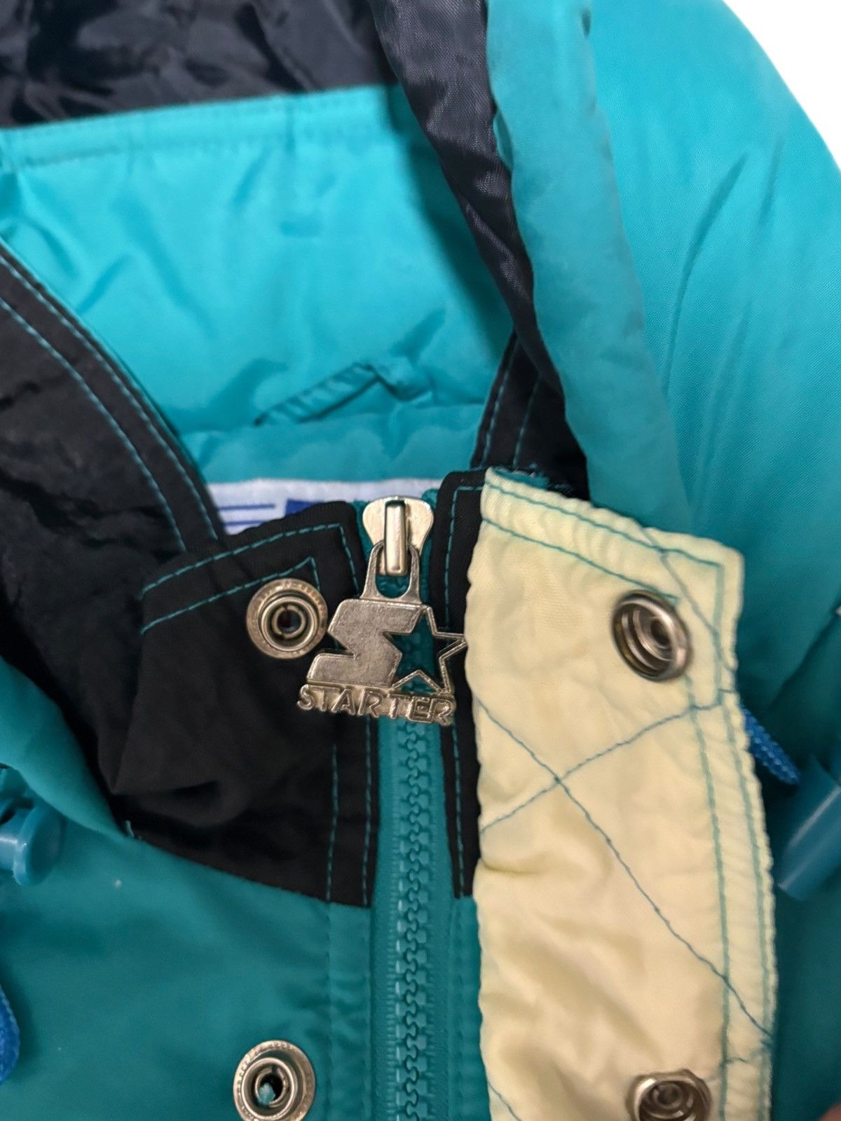Starter Vintage 90s Florida Marlins Starter Puffer Jacket Mens L Size US L / EU 52-54 / 3 - 6 Thumbnail
