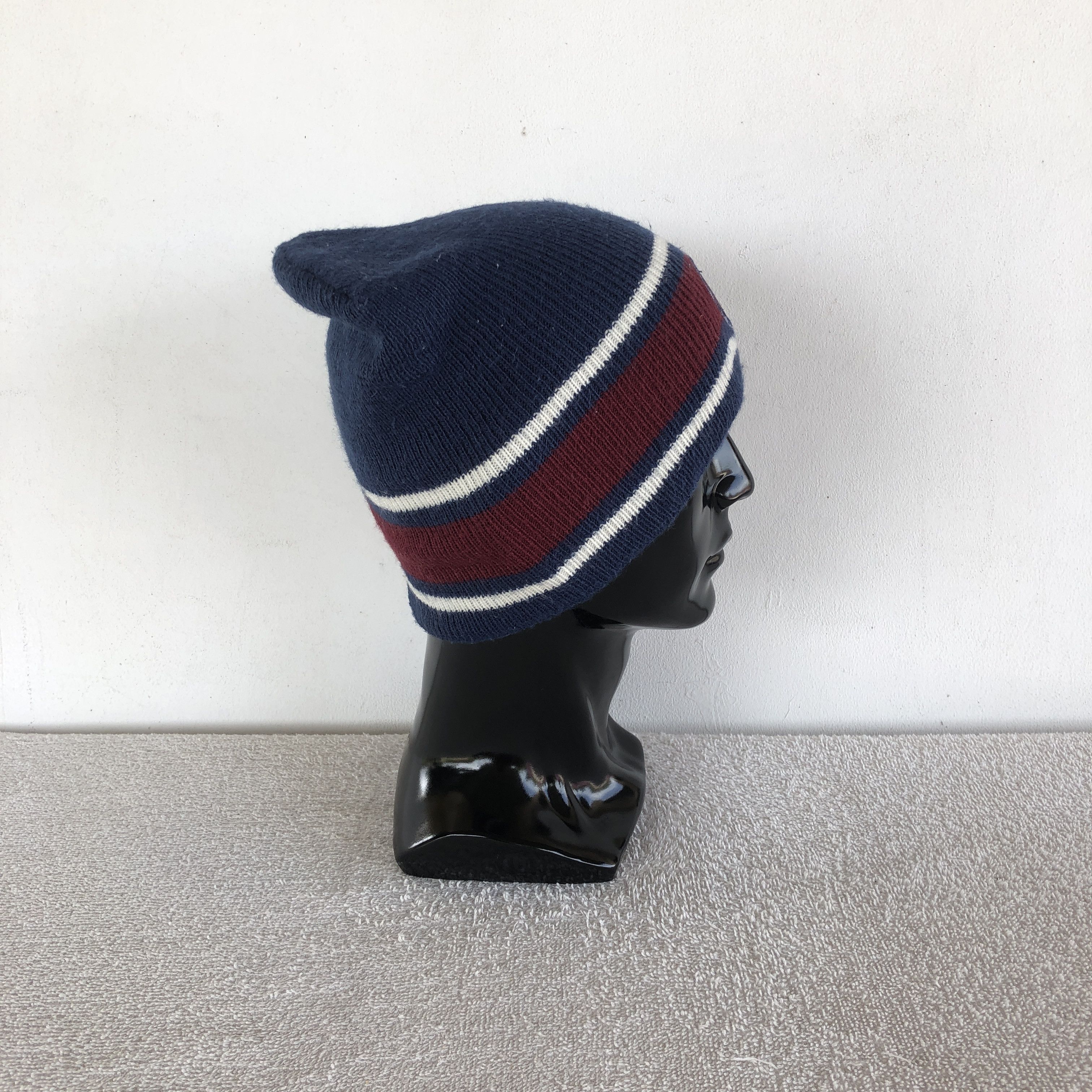 Japanese Brand Vintage 90s Airwalk Beanie Striped Snow Caps Hats Size ONE SIZE - 3 Thumbnail