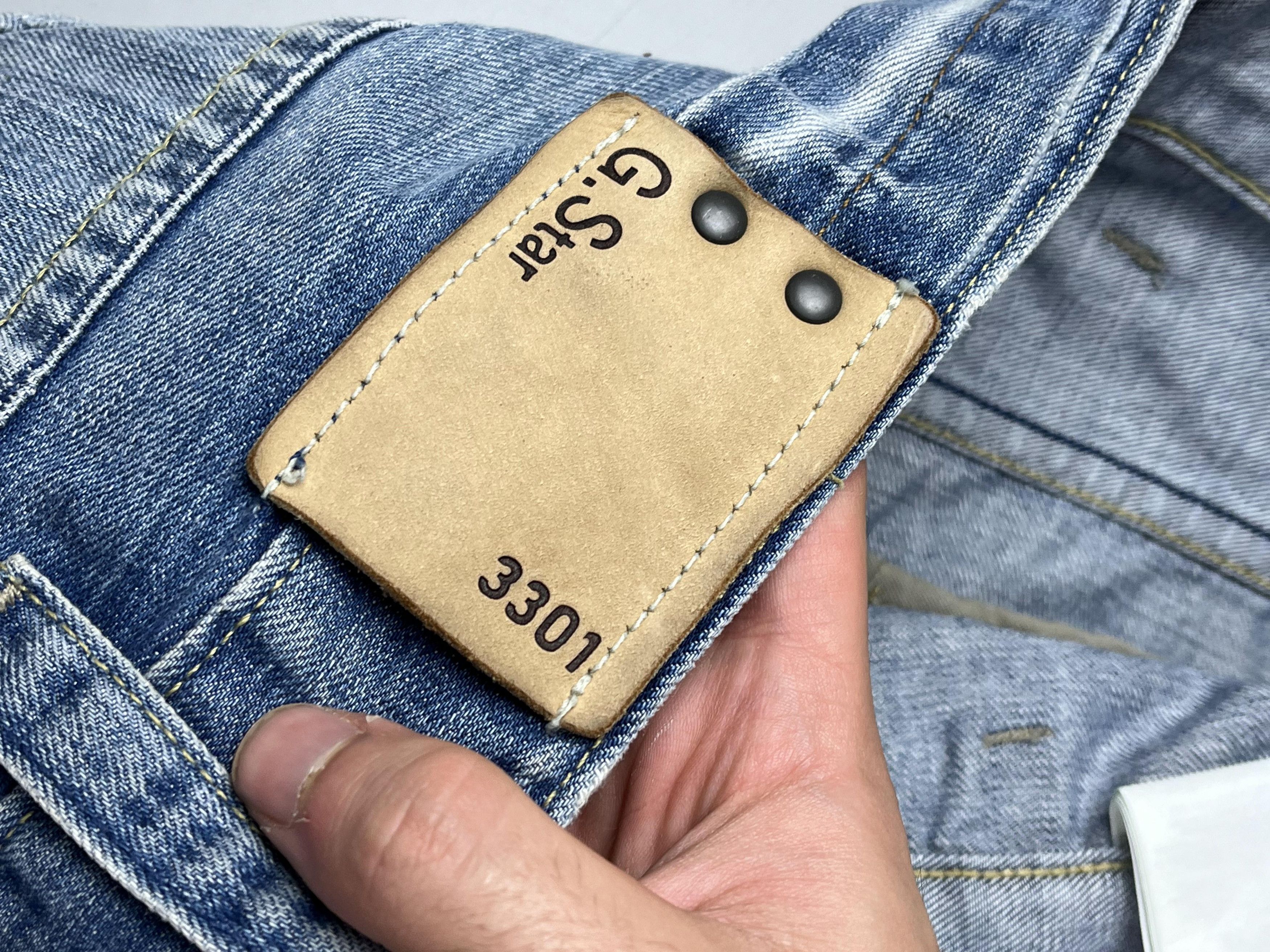 G-Star × Japanese Brand × Vintage G-Star Embroidery Dragon Washed Custom Work Jean Size US 31 - 5 Thumbnail