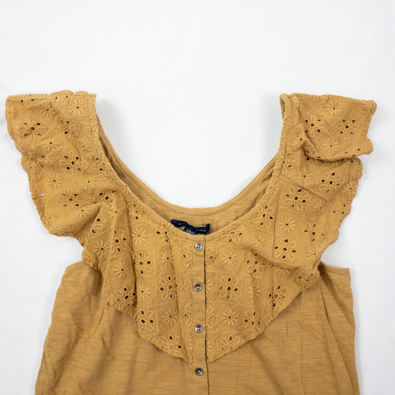 American Eagle Outfitters American Eagle Brown Floral Tank Top Blouse Womens Small Size S / US 4 / IT 40 - 2 Thumbnail