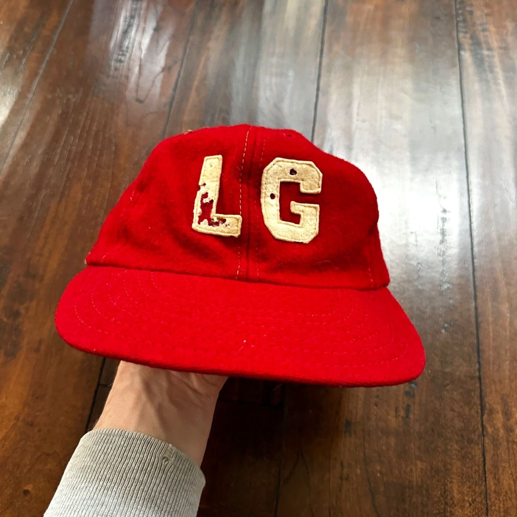 Vintage VINTAGE Red Snapback Hat Cap 1960s 70s 80s 90s Rockabilly Hip Mens One Size Size ONE SIZE - 2 Thumbnail