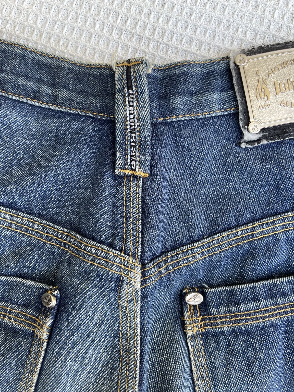 JNCO Rare Vintage 90s🔥JOHNNY BLAZE🔥Embroidered Baggy Jeans Size US 34 / EU 50 - 13 Thumbnail