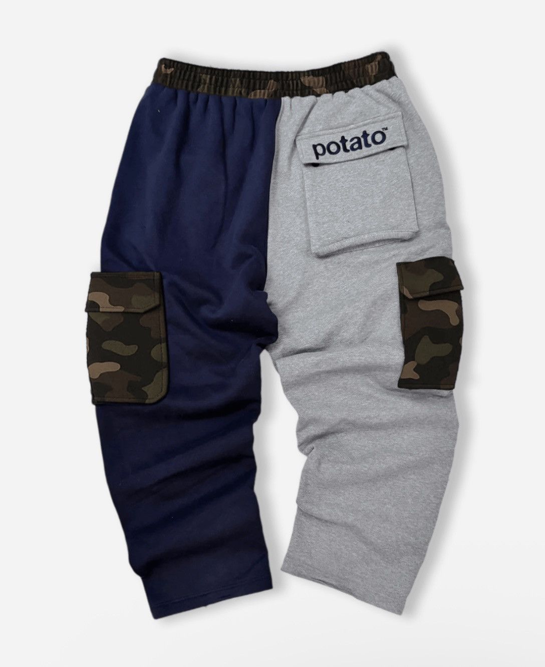 Imran Potato ‼️ Imran POTATO Cargo Color-block Sweat Pants Camo Large ‼️ Size US 34 / EU 50 - 2 Thumbnail