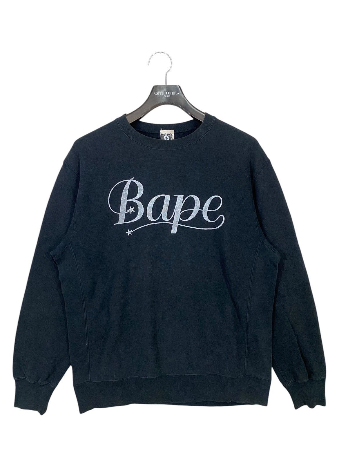 Bape Vintage bape spell out sweatshirt crewneck distressed Size US L / EU 52-54 / 3 - 1 Thumbnail