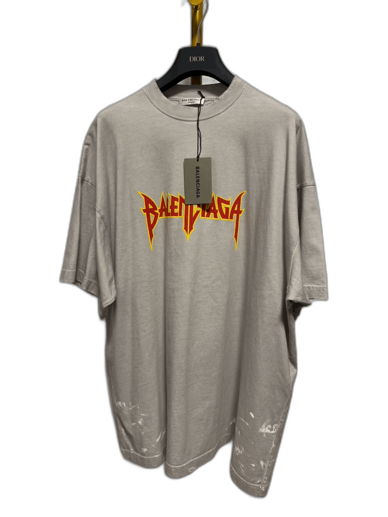 Balenciaga Balenciaga Flame Graphic Short Sleeve Shirt Size US XXL / EU 58 / 5 - 1 Thumbnail