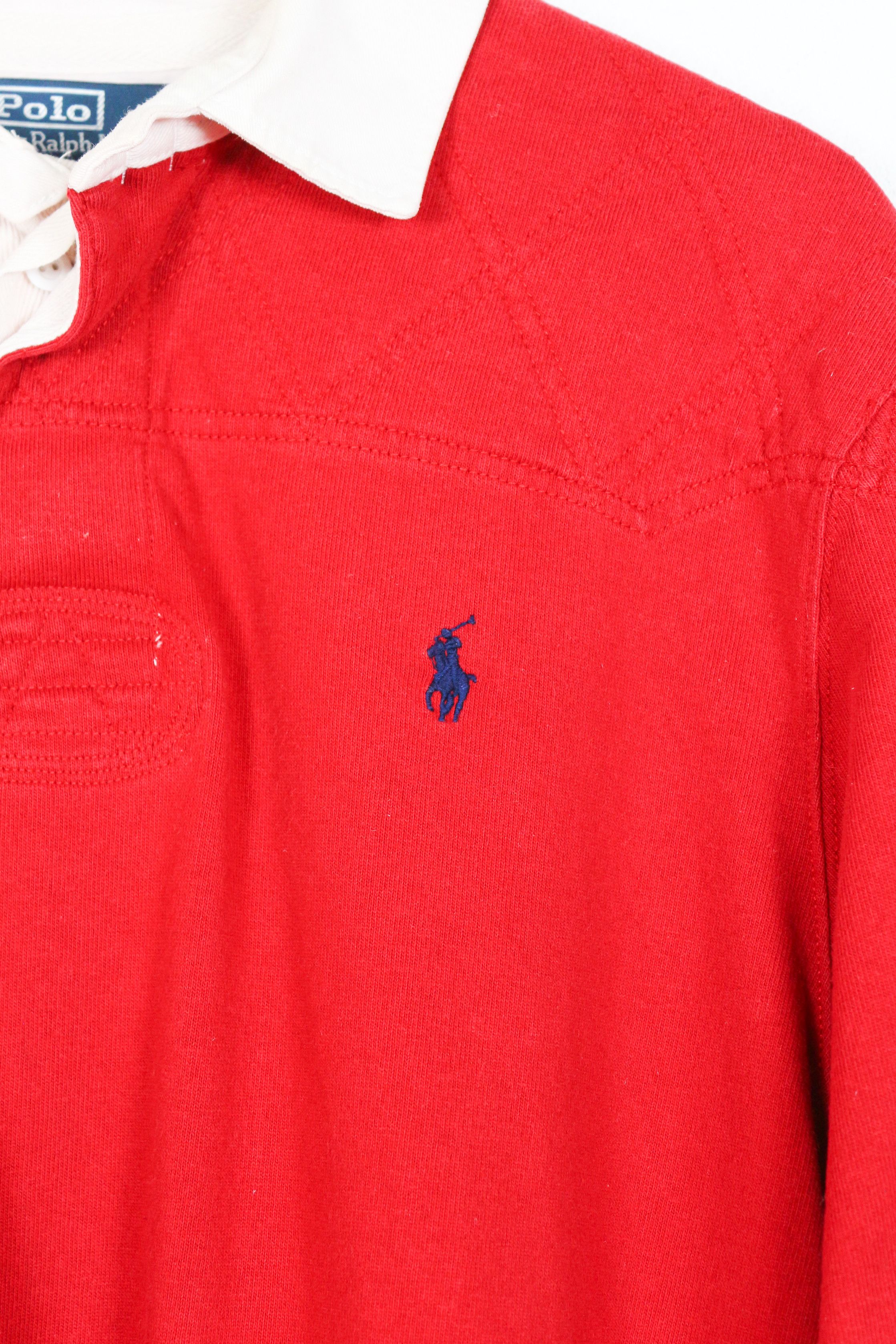 Rugby Ralph Lauren Vintage Polo Ralph Lauren Logo Rugby Polo Shirt Size US XL / EU 56 / 4 - 2 Thumbnail
