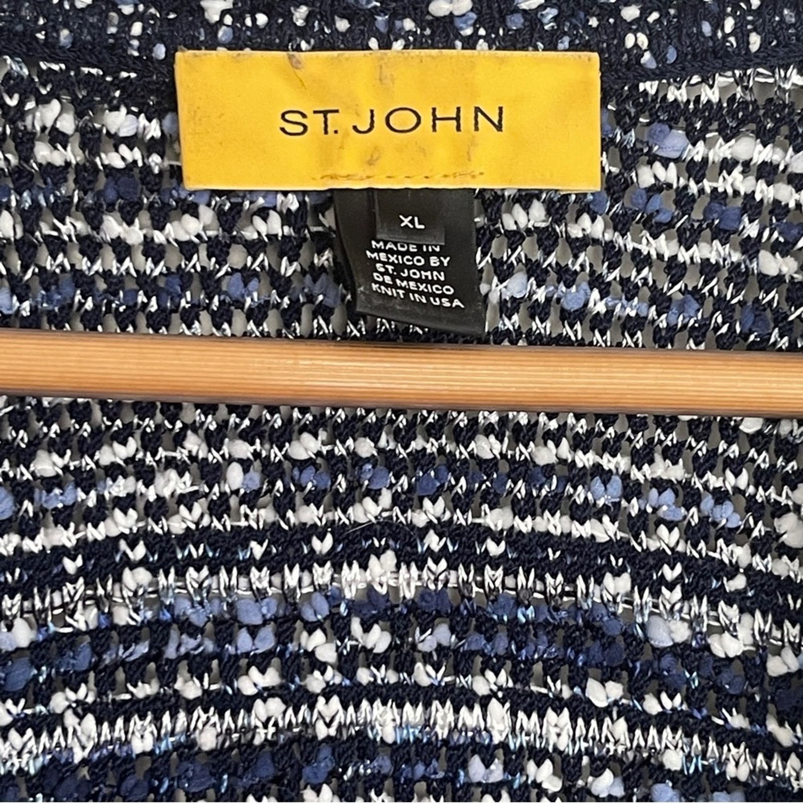 Other St. John Collection Lofty Floats 3/4 Sleeve Knit Jacket Size XL / US 12-14 / IT 48-50 - 8 Thumbnail