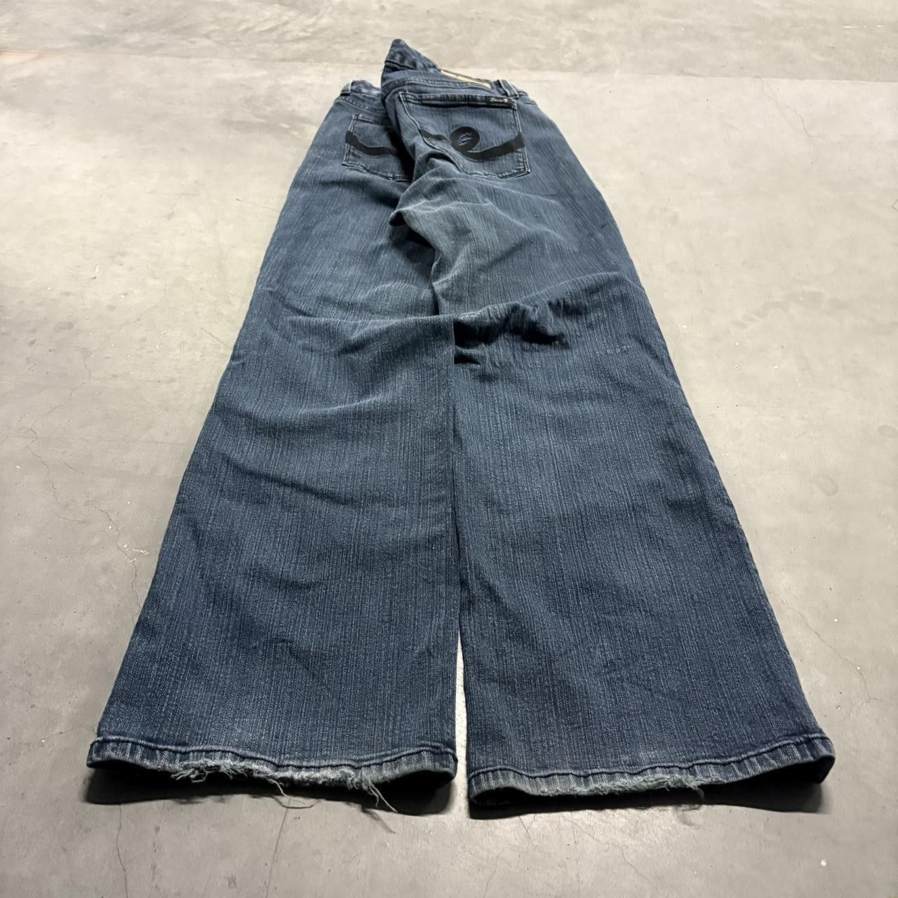 Vintage Crazy Vintage Y2K/2000s Bootcut Seven 7 Dark Wash Denim Jeans! Size US 36 / EU 52 - 6 Thumbnail