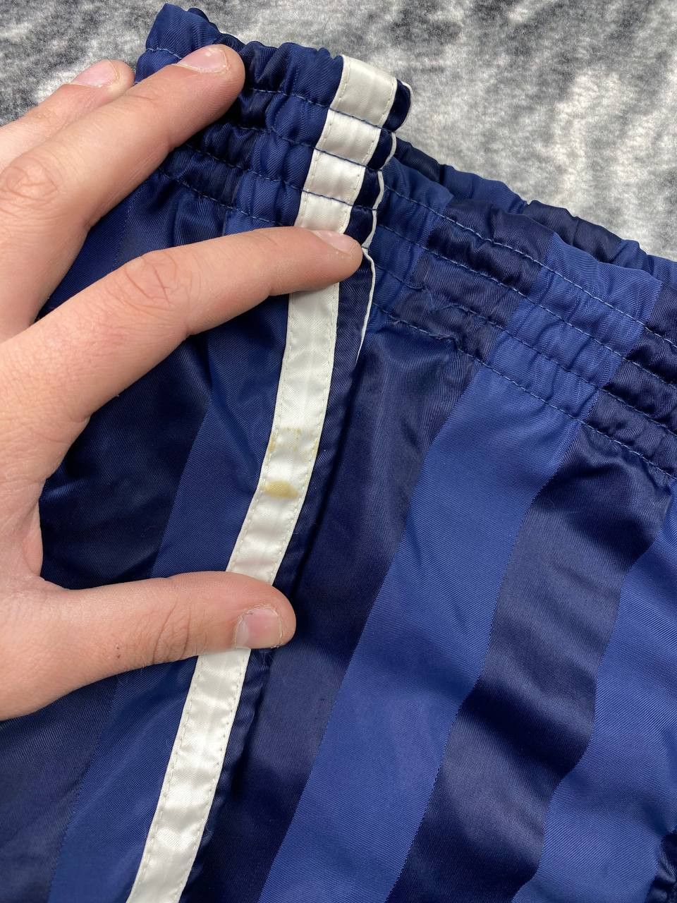 Adidas Vintage Adidas 80s West Germany Nylon Shorts Men Size L Blue Size US 34 / EU 50 - 4 Thumbnail