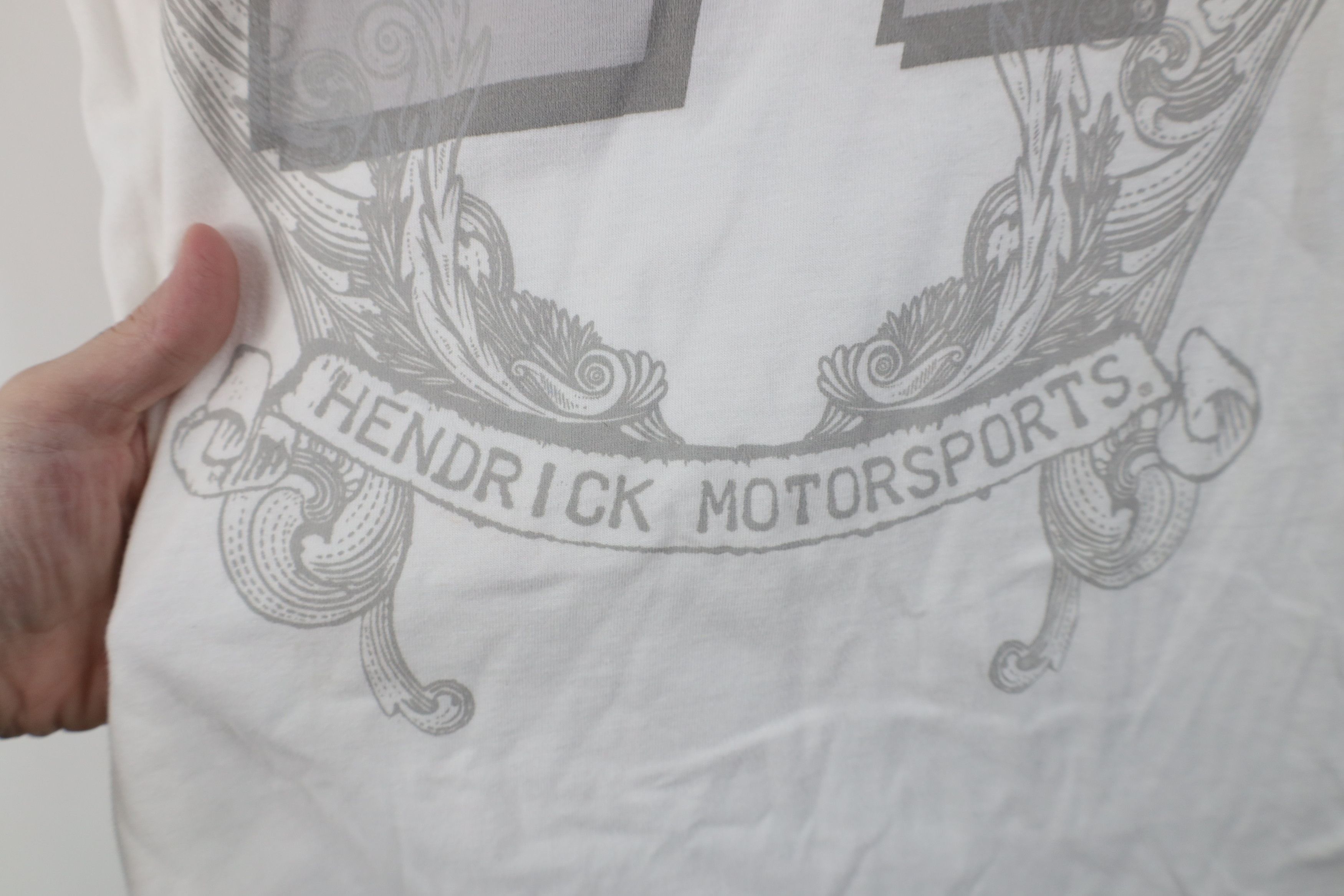 Vintage Vintage Y2K NASCAR Jeff Gordon Racing T-Shirt White Cotton Size XXL / US 16-18 / IT 52-54 - 6 Thumbnail