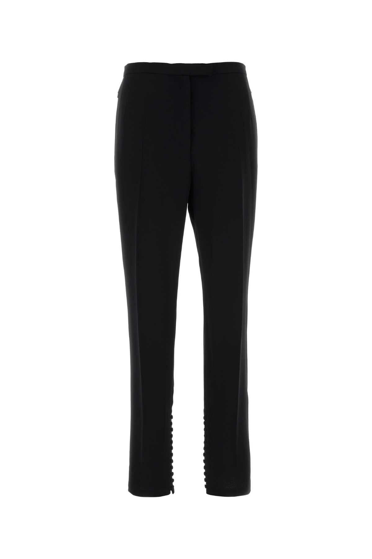 Dries Van Noten Black Polyester Pandoris Pant Size 24" / US 00 / IT 34 - 1 Thumbnail