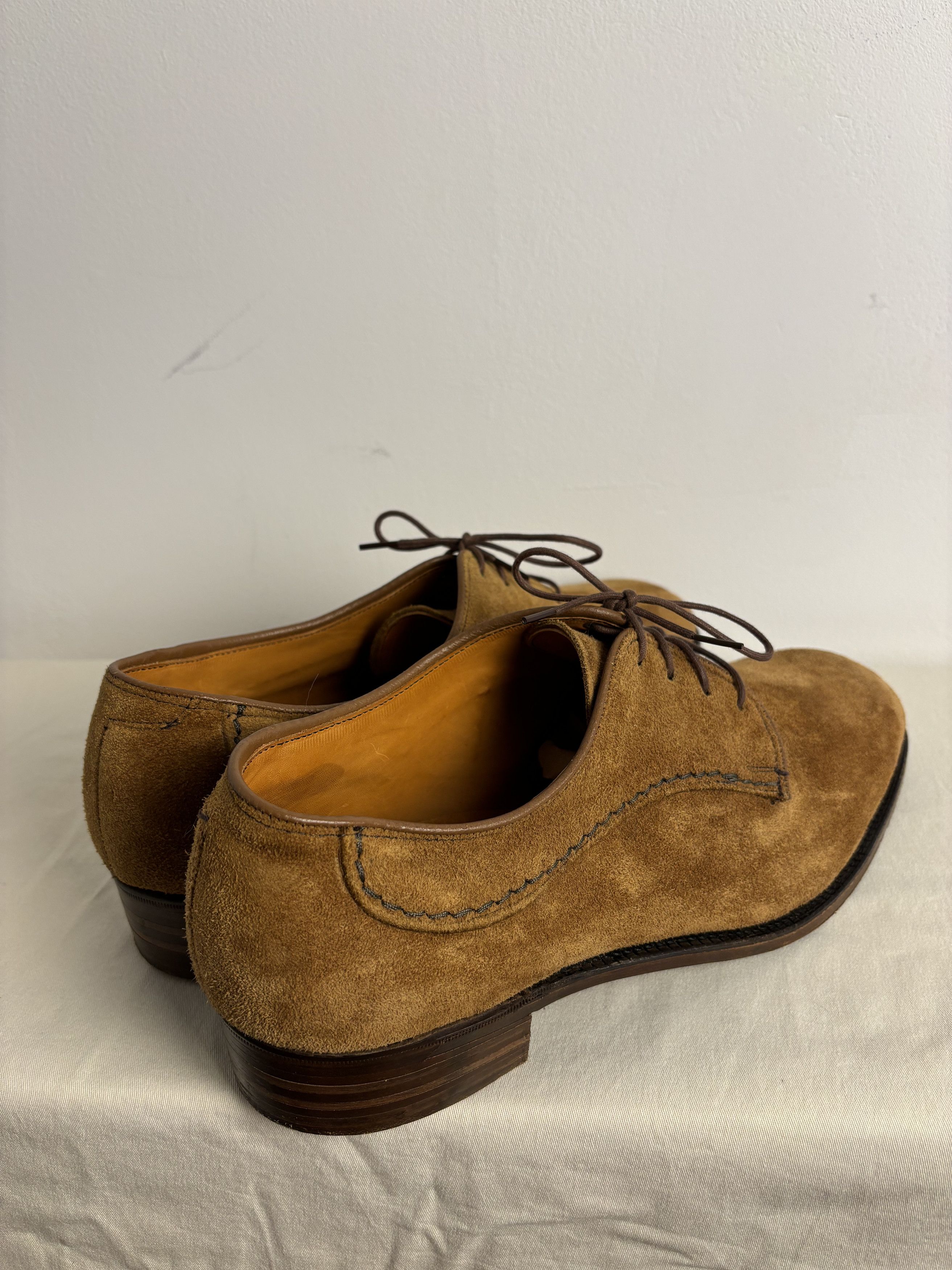 Other Vintage 80s Loake Super Victor Truro Guidi Style Suede Shoes Size US 10 / EU 43 - 6 Thumbnail