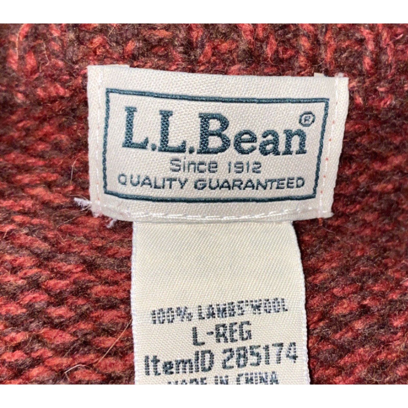 Vintage LL Bean Sweater Shirt 1/2 Button Up Lambswool Mens Size L Brown Size US L / EU 52-54 / 3 - 6 Thumbnail