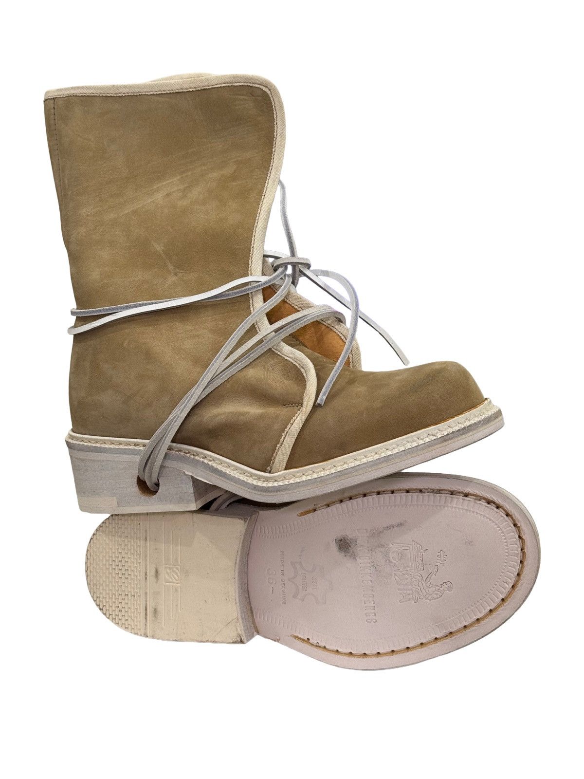 Dirk Bikkembergs NWB Dirk Bikkembergs Femme S/S1994 lace through boots Size US 6.5 / IT 36.5 - 5 Thumbnail