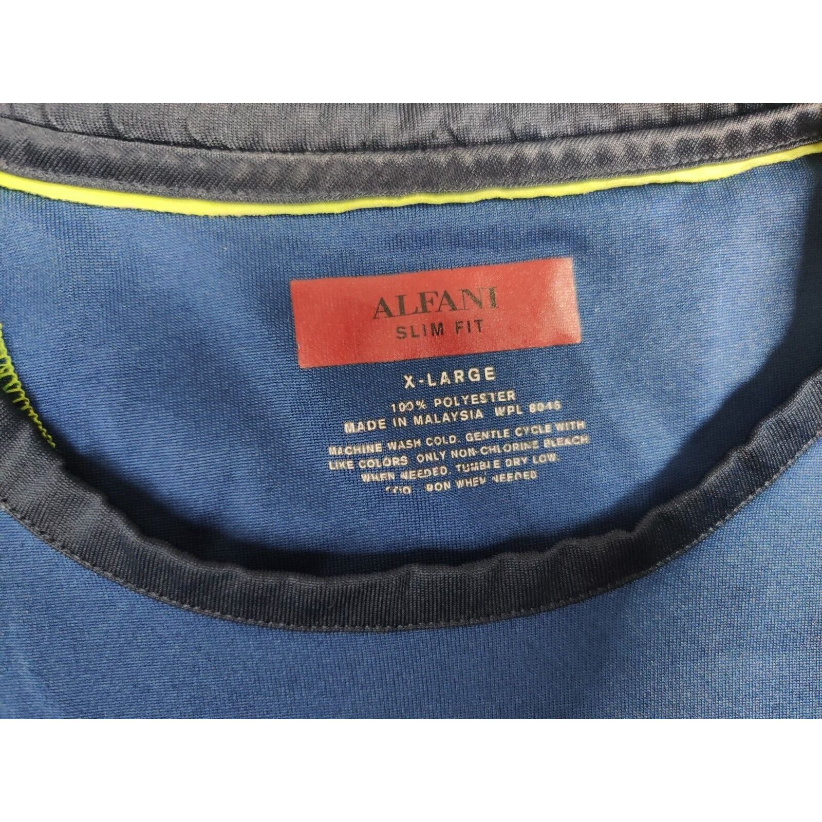 Alfani Alfani Shirt Adult Mens XL Dark Blue Torso Pocket Slim Fit Size US XL / EU 56 / 4 - 3 Thumbnail