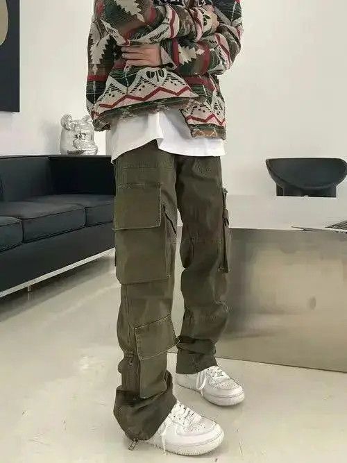 VIBE Cargo Khaki Pants Size US 30 / EU 46 - 2 Thumbnail