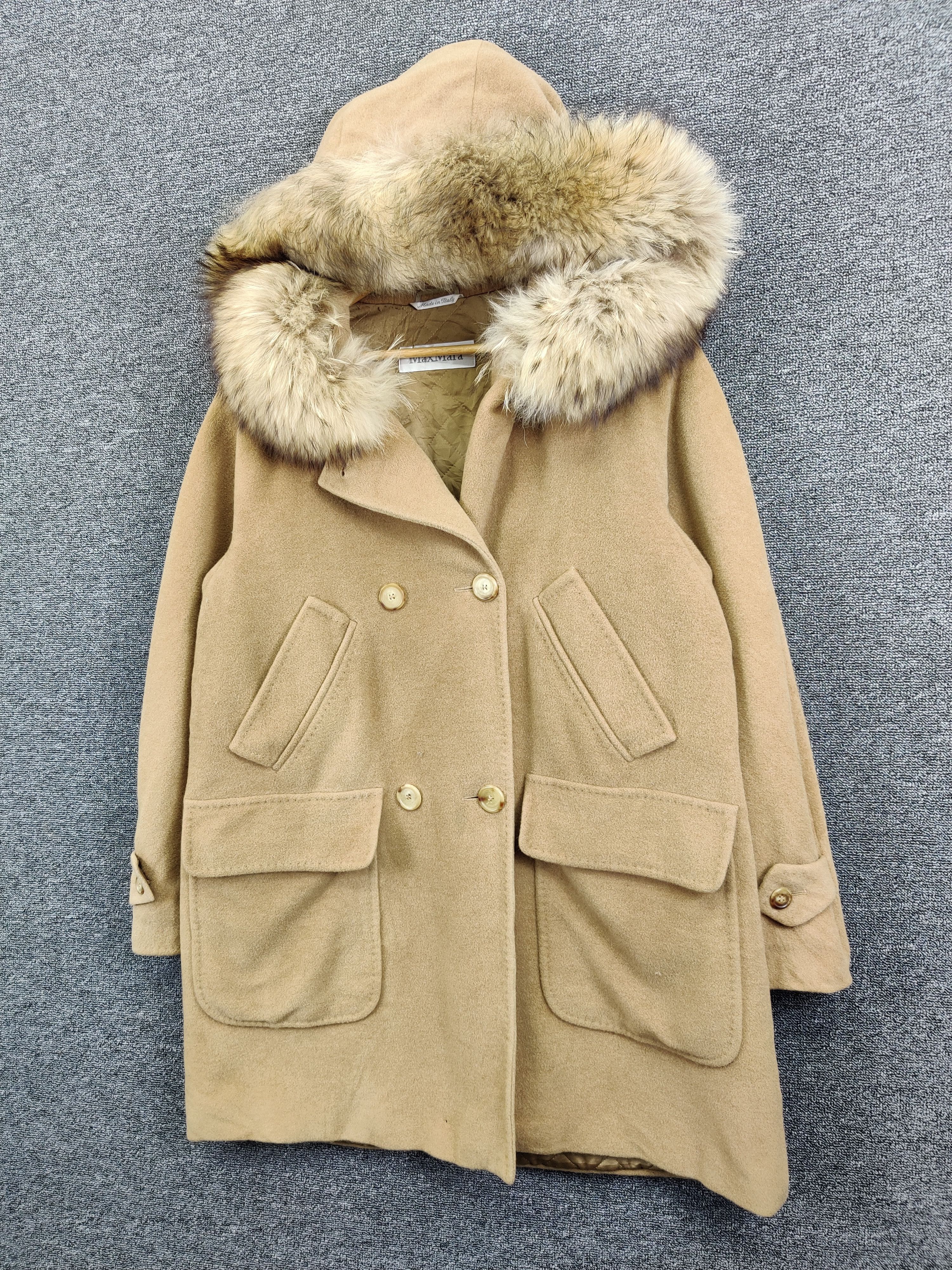 Japanese Brand Vintage Max Mara Double Breasted Fur Coat Size US M / EU 48-50 / 2 - 2 Thumbnail