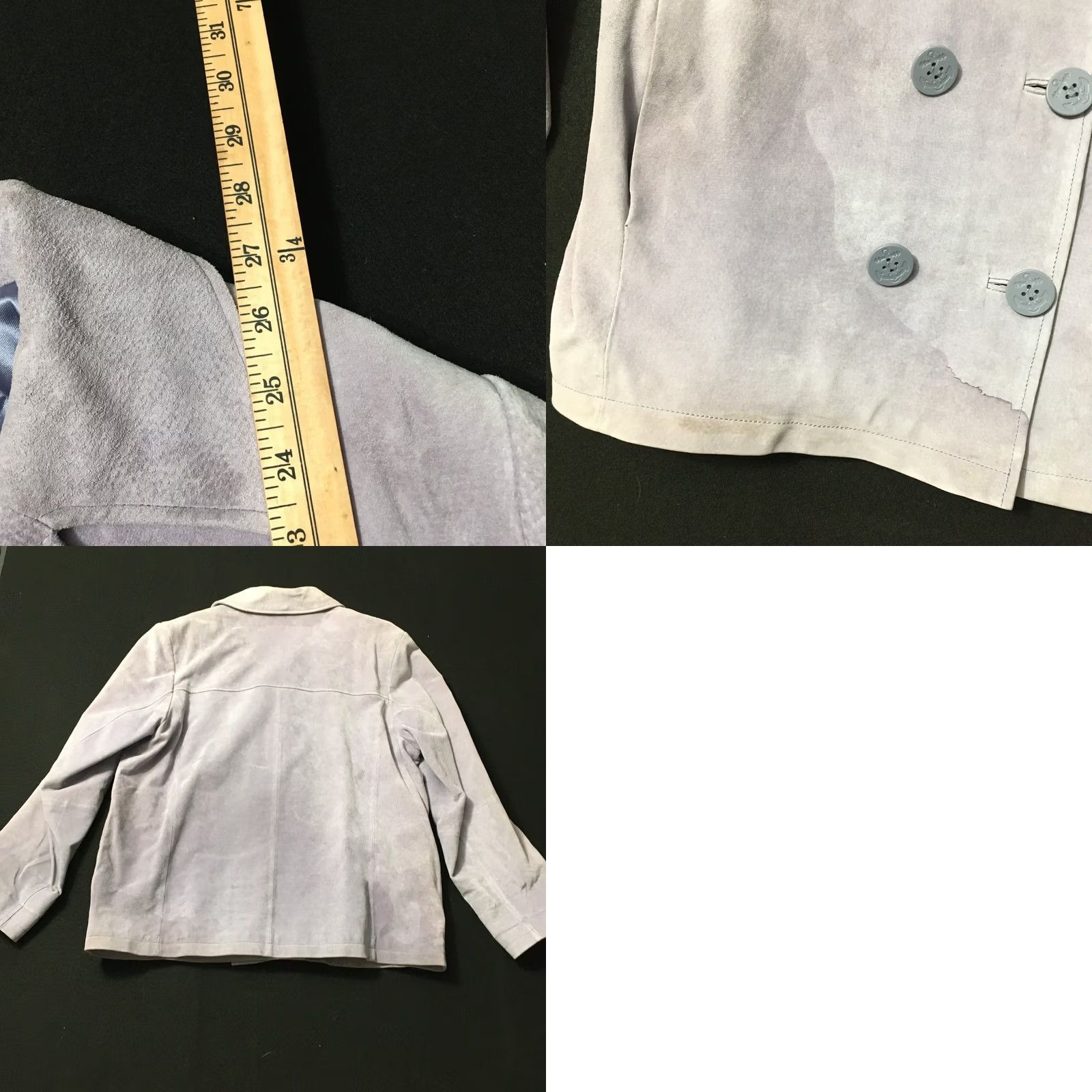 Vintage VINTAGE Marvin Richards Suede Jacket Western Boho Lavender Purple Fringe Pockets Button Long Sleeve Short Jacket Womens L Size L / US 10 / IT 46 - 8 Thumbnail