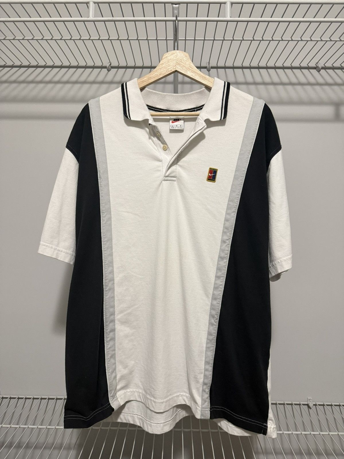 Nike × Vintage Vintage Nike Tennis Polo Size US L / EU 52-54 / 3 - 1 Thumbnail