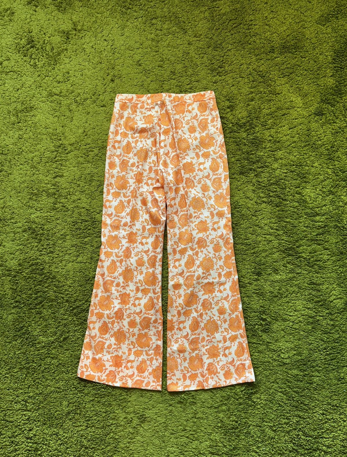 Sandro Sandro wide leg floral pattern coloured satin pants Size 26" / US 2 / IT 38 - 4 Thumbnail