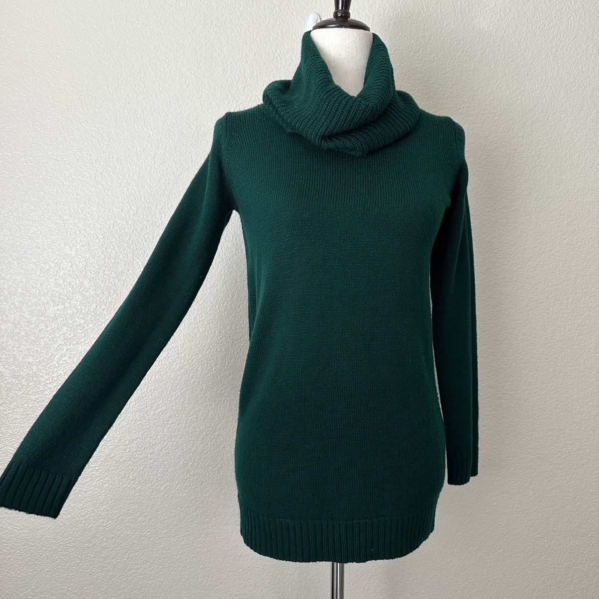 Other Koton Green Turtleneck Knitted Long Sleeves Sweater Size XS / US 0-2 / IT 36-38 - 2 Thumbnail