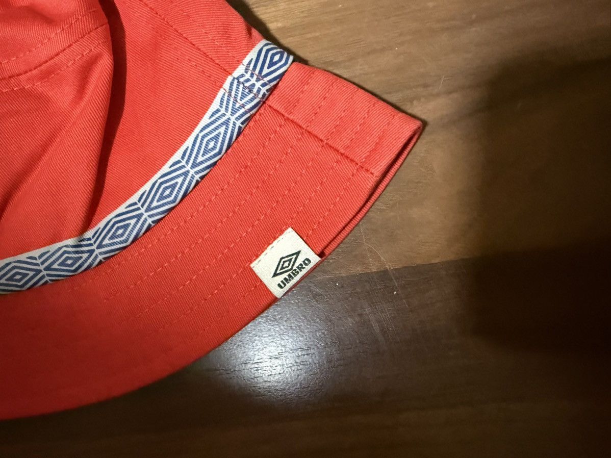 Umbro Umbro Red Striped #10 Bucket Hat Cotton Crusher One Size Size ONE SIZE - 6 Thumbnail