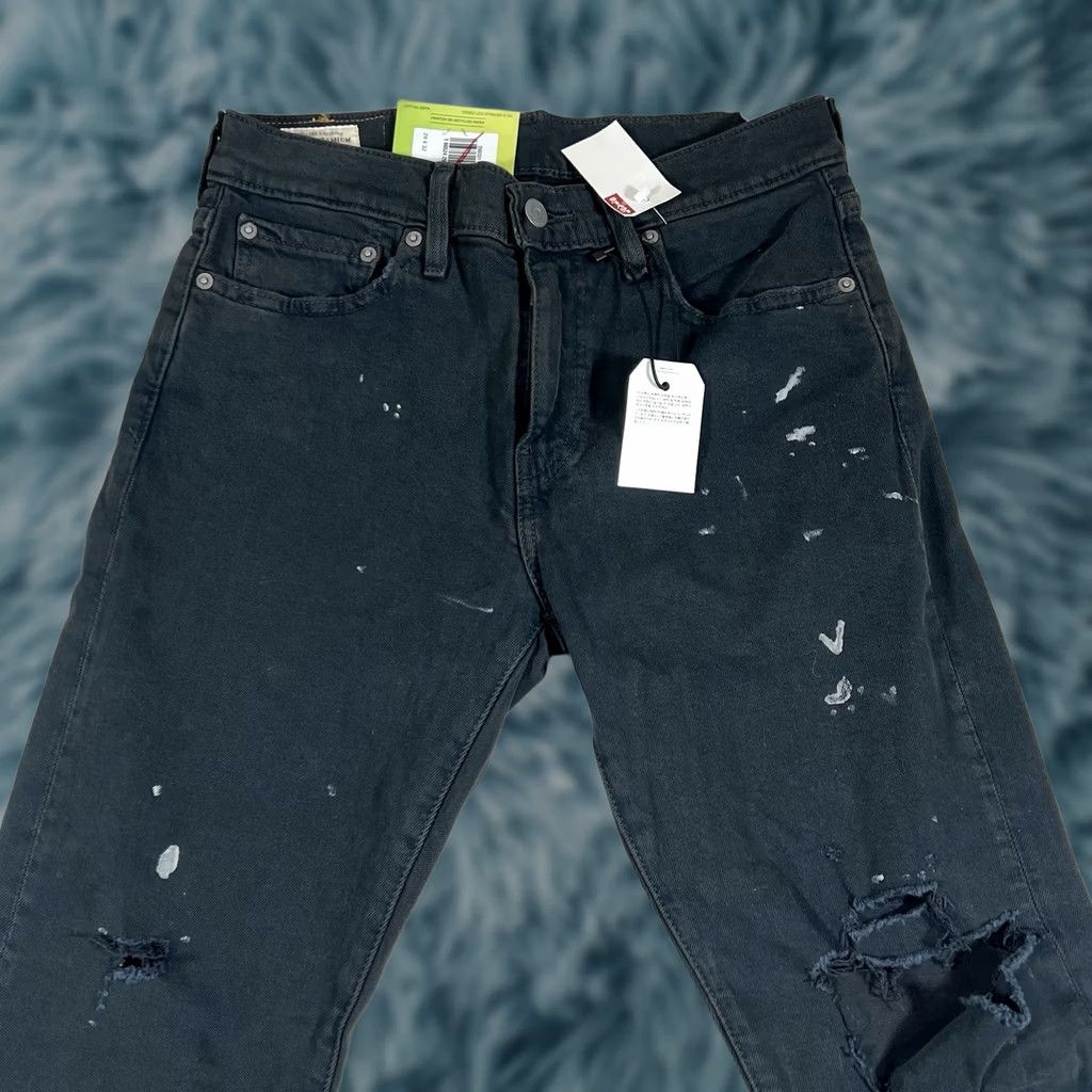 Levi's VINTAGE? Levi's 512 Slim Taper Jeans Black 29x32 Stretch Men New Distressed STRETCH Slim Fit Regular Size 29 32? Size US 29 - 1 Thumbnail