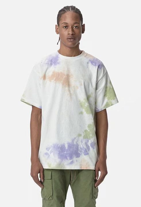 University Tee - SS20 - White with Ink Blooms Tie Dye