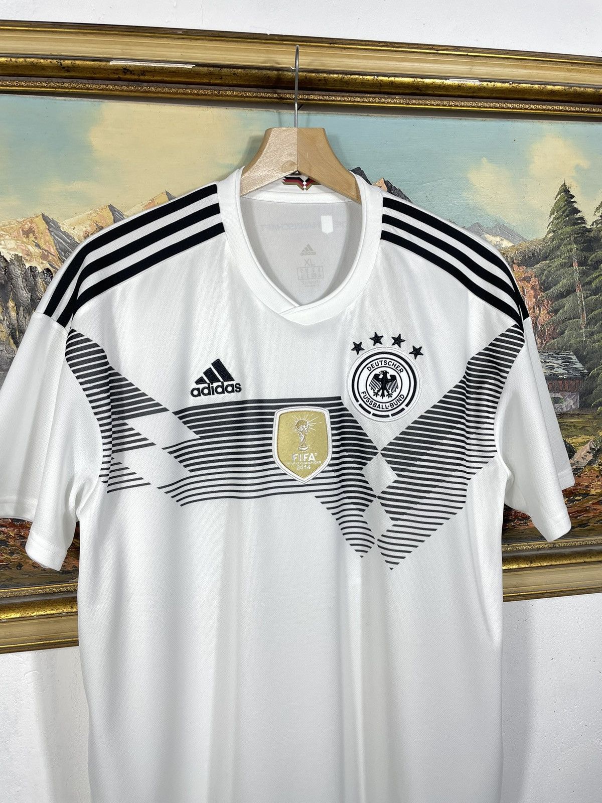 Adidas Adidas Germany World Cup Home T-shirt Tee 2018-19 Jersey Size US XL / EU 56 / 4 - 5 Thumbnail