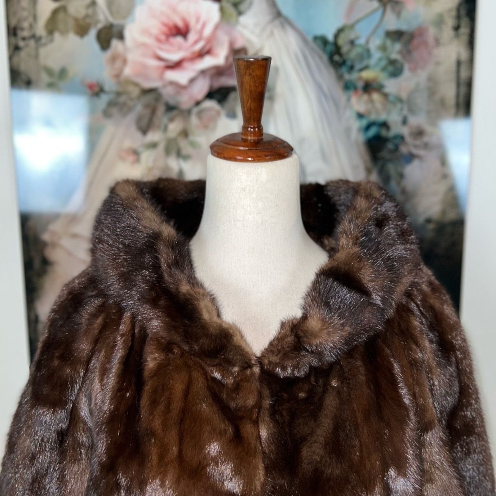 Vintage Elegant Vintage Mink Fur Capelet! Size M / US 6-8 / IT 42-44 - 3 Thumbnail