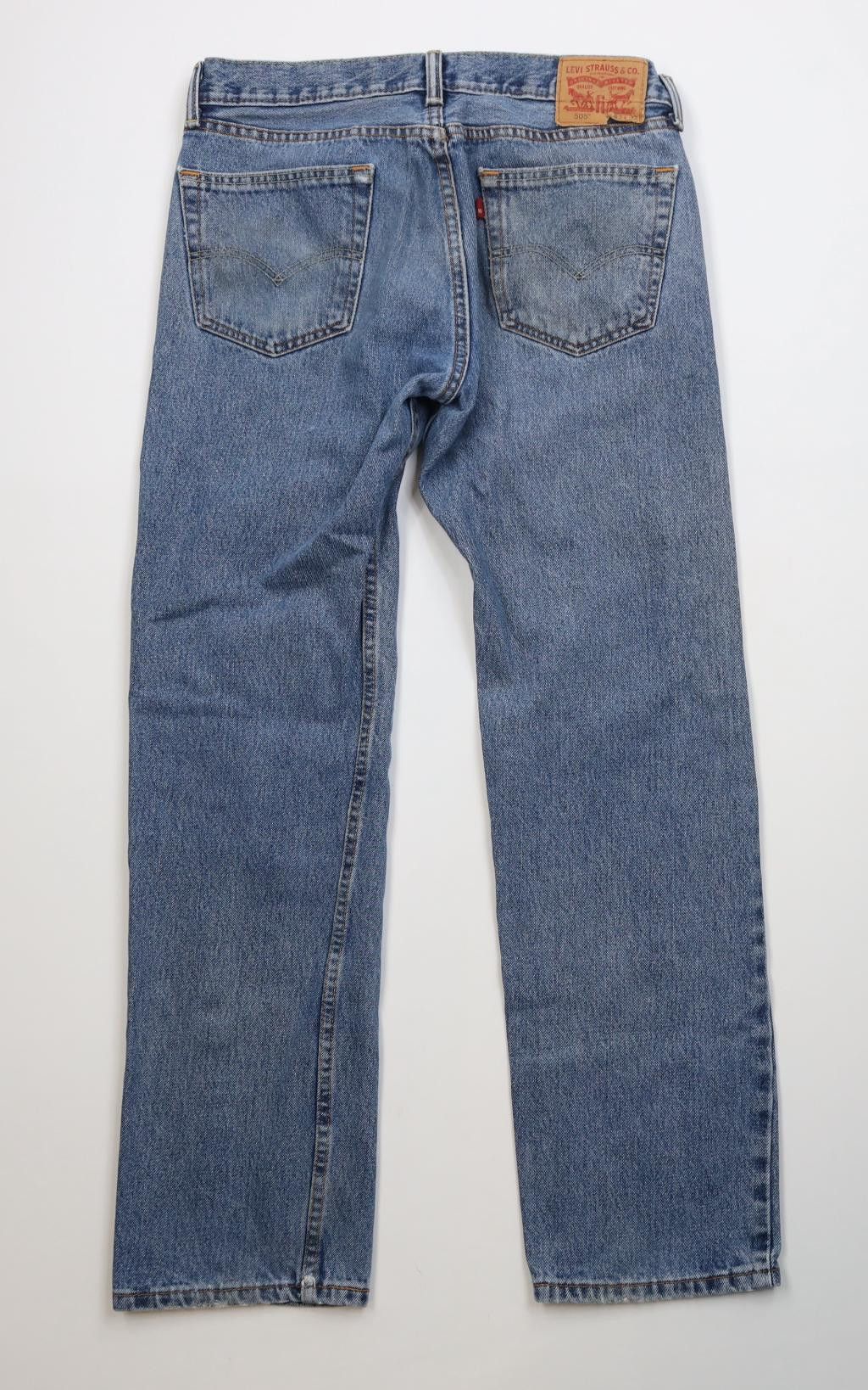 Levi's Vintage Y2K Levis 505 Regular Straight Leg Denim Jeans Blue Size US 33 - 11 Thumbnail