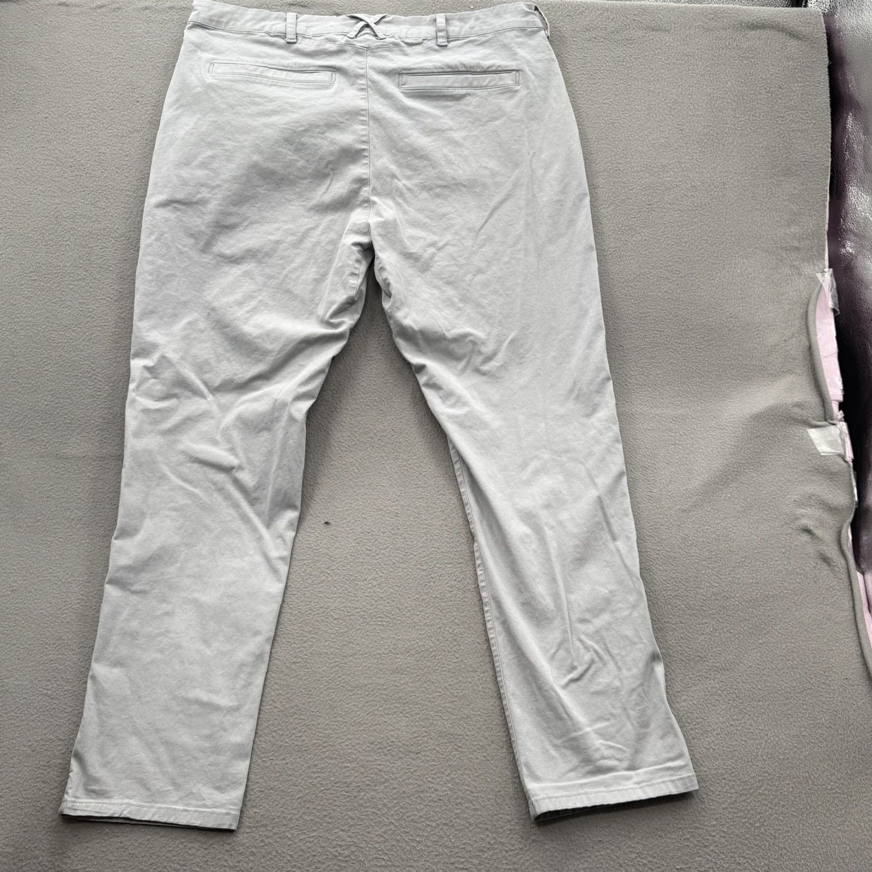 Vintage Mack Weldon Chino Pants Mens 36x32 Light Gray Stretch Lyocell Blend Casual Size US 36 / EU 52 - 2 Thumbnail