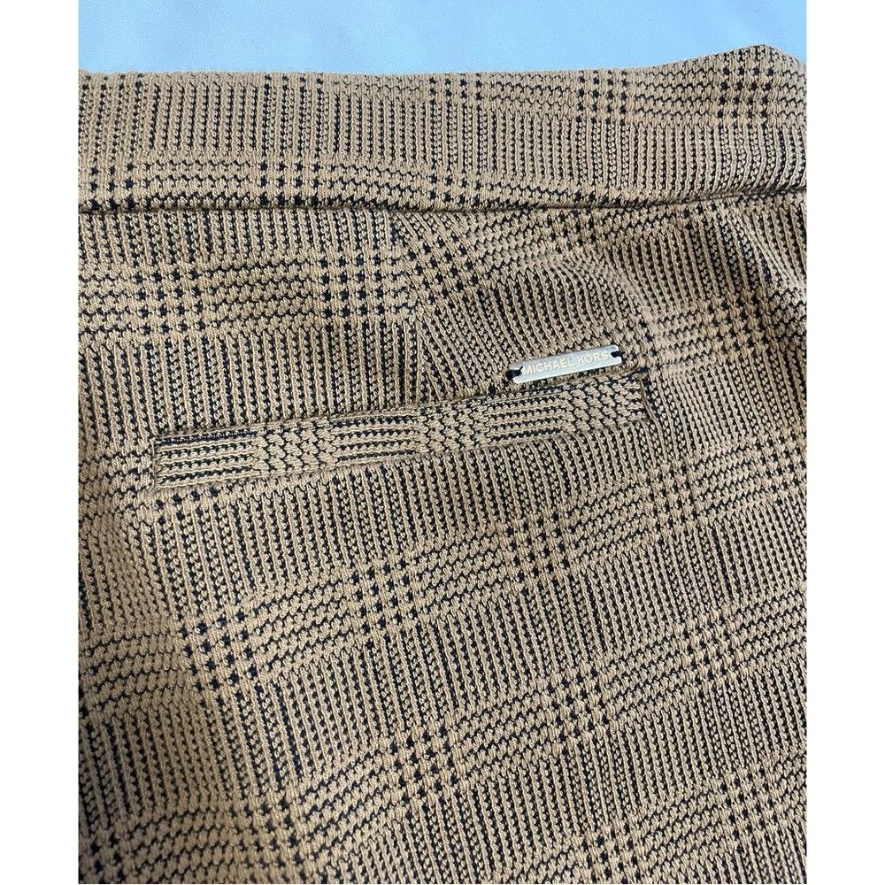 Michael Kors NWT New $110 Michael Kors Brown Plaid Stretch Pants Size XL Size 38" / US 16 / IT 52 - 9 Thumbnail