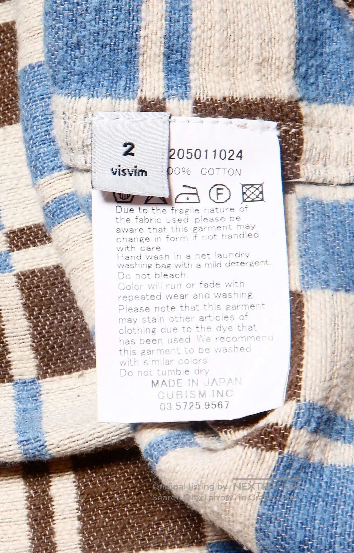 Visvim Blue Checkered Long Sleeve Button-Up Shirt. Size US M / EU 48-50 / 2 - 7 Thumbnail
