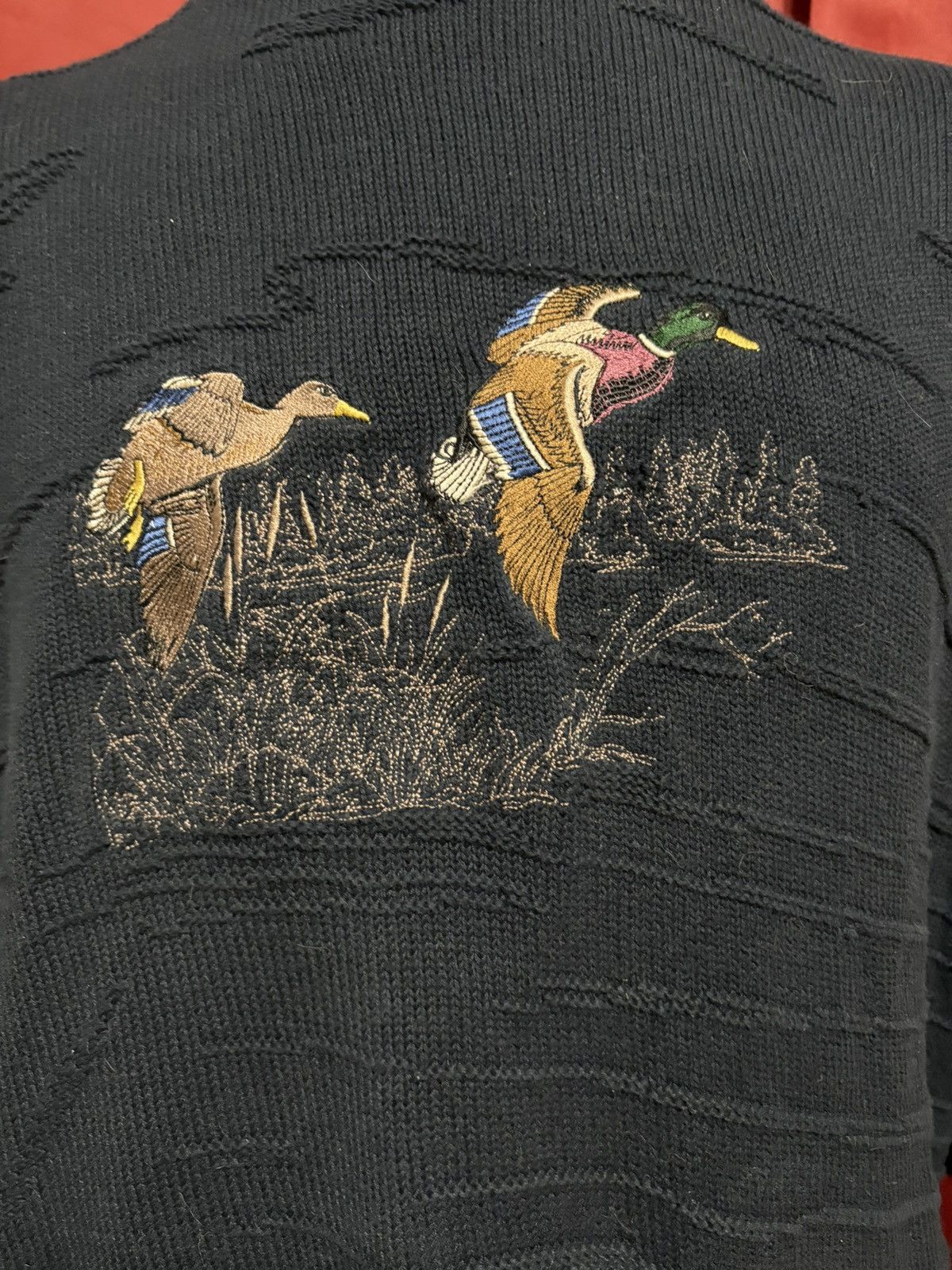 Vintage Vintage Duck Sweater 90’s Nature Textile Knit Grail Size US XL / EU 56 / 4 - 2 Thumbnail
