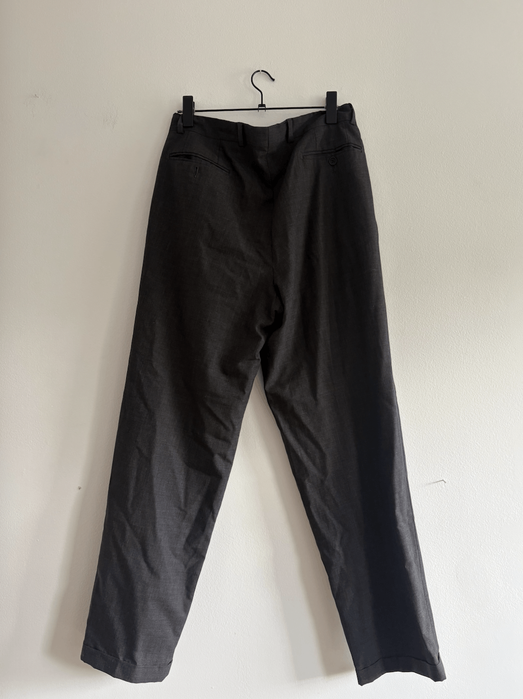 Emporio Armani Vintage 90s wool pants dress trousers Size US 32 / EU 48 - 3 Thumbnail
