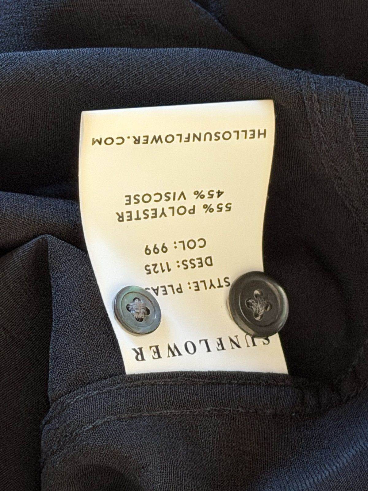 Sunflower Black Pane Long Sleeve Size US L / EU 52-54 / 3 - 6 Thumbnail