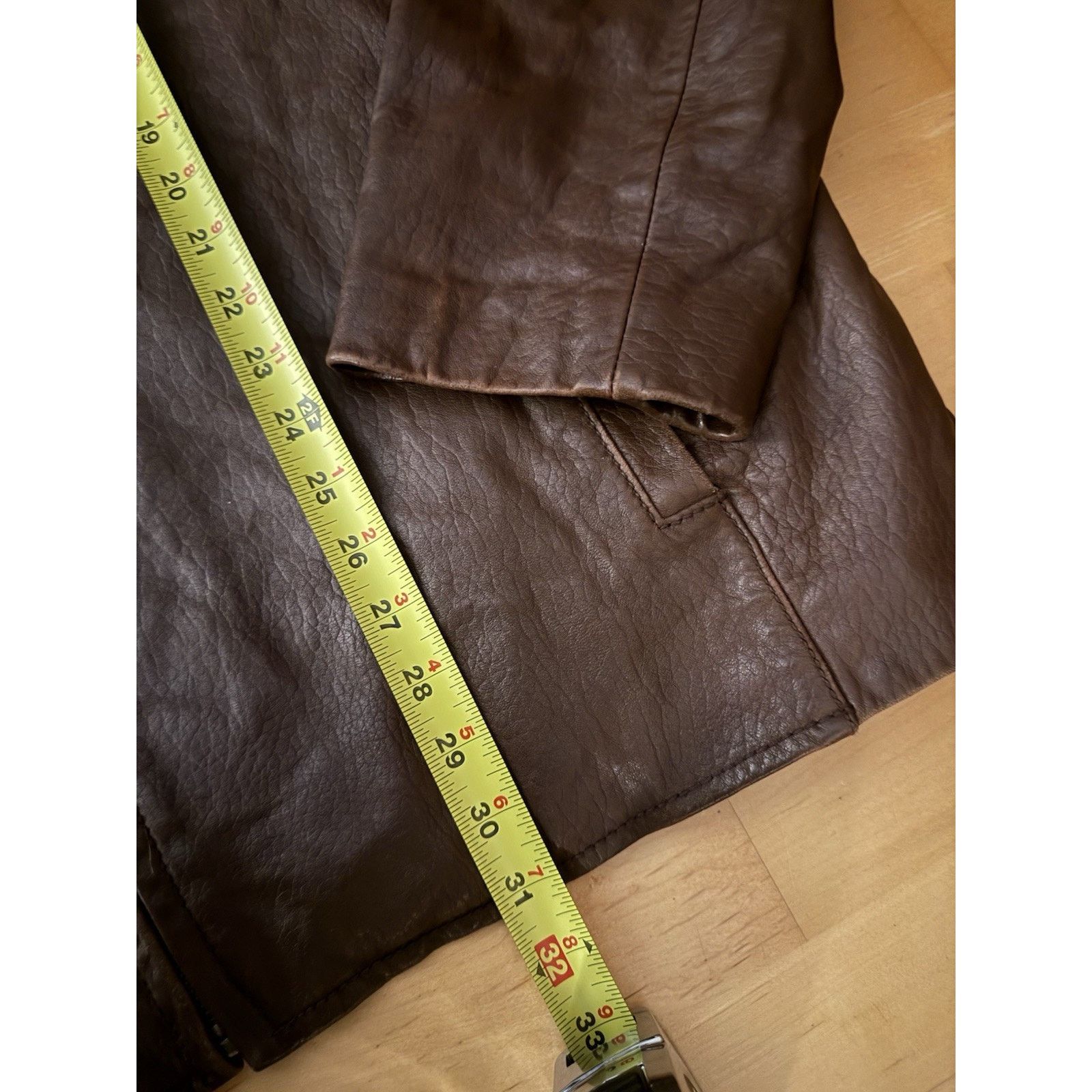 Kenneth Cole Kenneth Cole Reaction Leather Chocolate Brown Jacket Lined Size US XXL / EU 58 / 5 - 3 Thumbnail