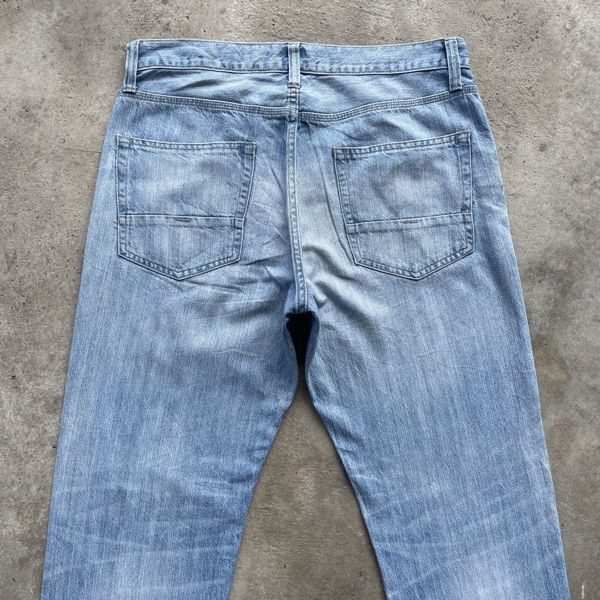 Japanese Brand × Jean × Numbers W34💥 Vintage Back Number Wash Denim Jeans Pants Faded Size US 34 / EU 50 - 8 Thumbnail