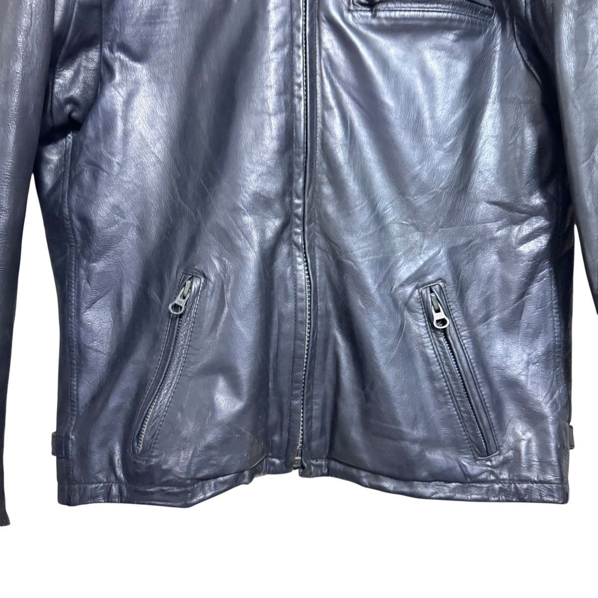 45rpm Vintage 45rpm Goatskin Leather Biker Jacket Size US XS / EU 42 / 0 - 6 Thumbnail