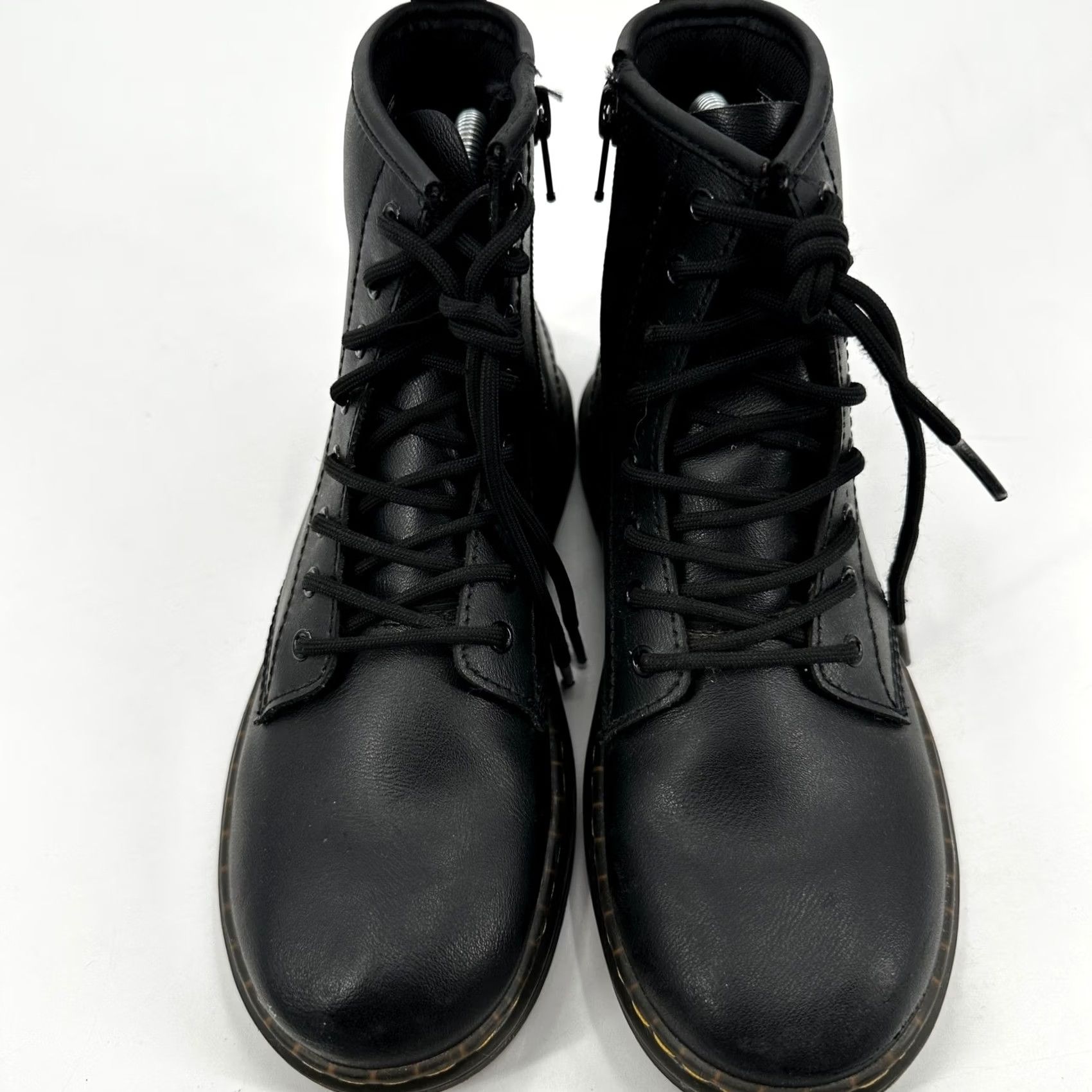 Dr. Martens VINTAGE Dr. Martens Newton Black Leather Side Zip Combat Boots Men 4 Women 5 Moto Grunge Size US 5 / IT 35 - 6 Thumbnail