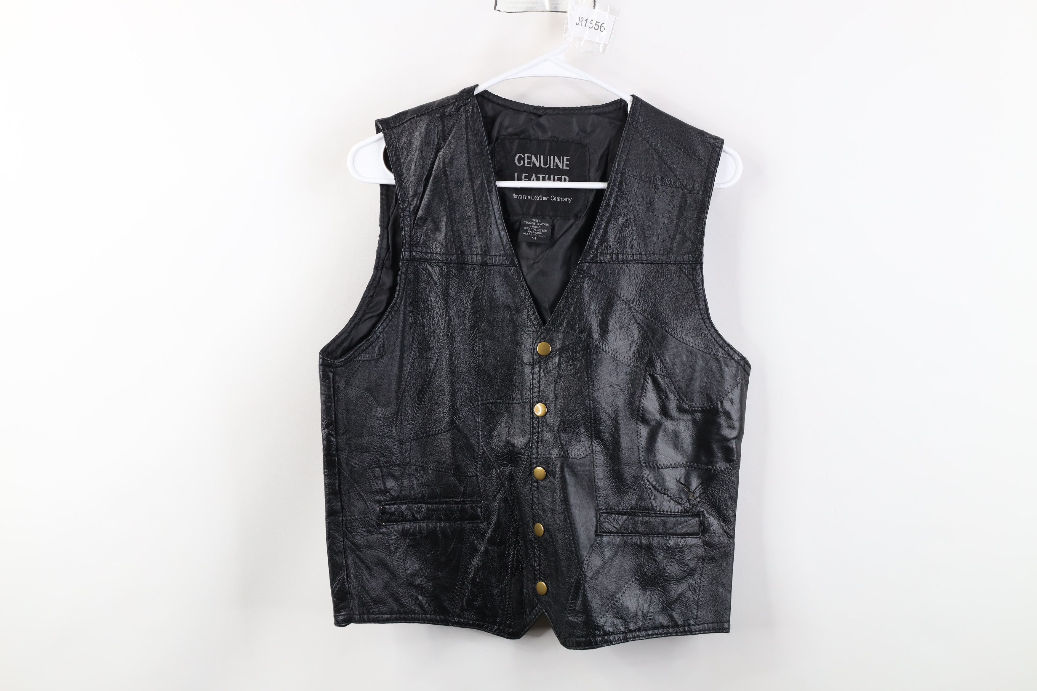 Vintage Vintage 90s Streetwear Patchwork Motorcycle Vest Jacket Size US M / EU 48-50 / 2 - 1 Thumbnail