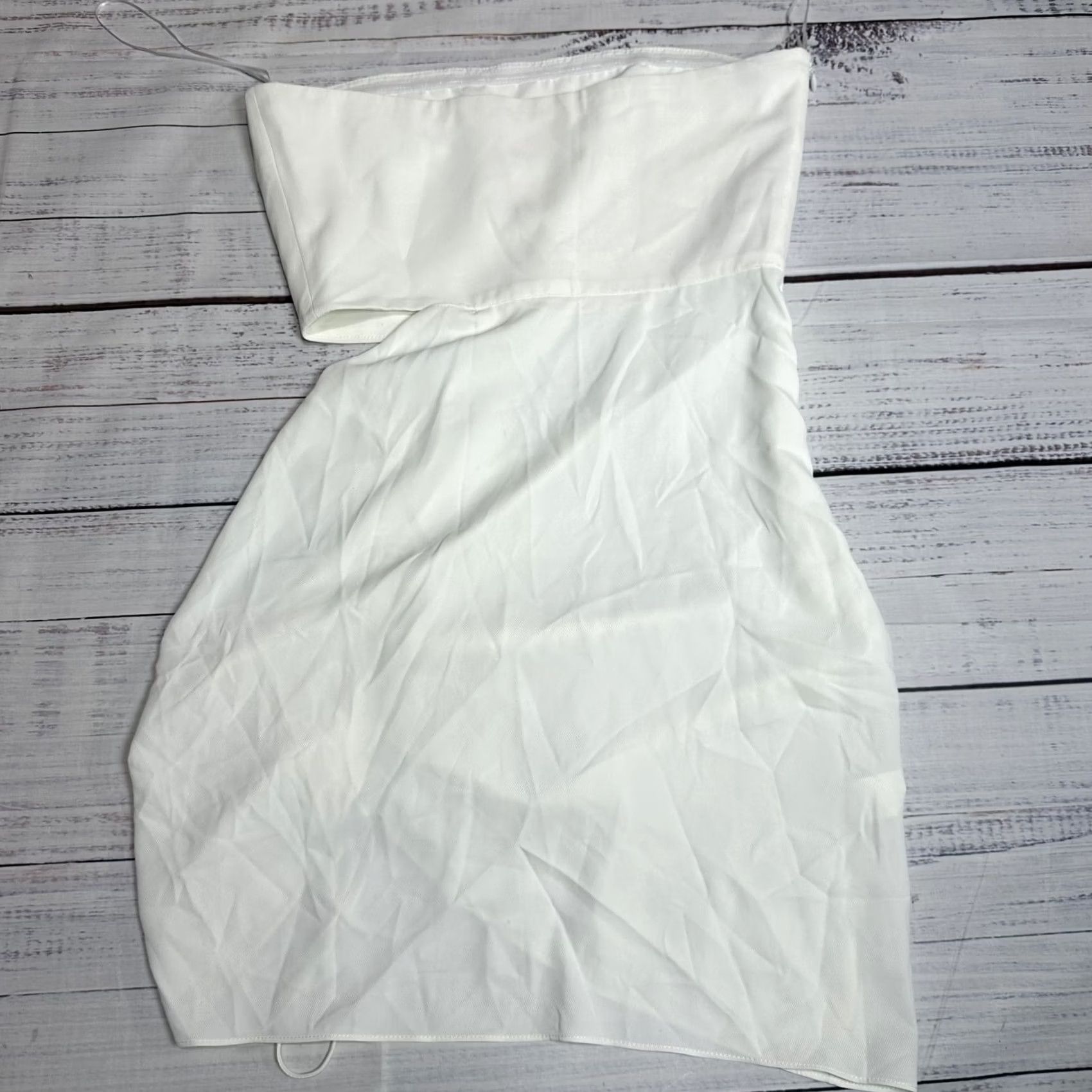 Amanda Uprichard Amanda Uprichard New York White Strapless Dress Mini Gathered Party Cocktail S Dress Short Sleeveless XS? Size S / US 4 / IT 40 - 3 Thumbnail
