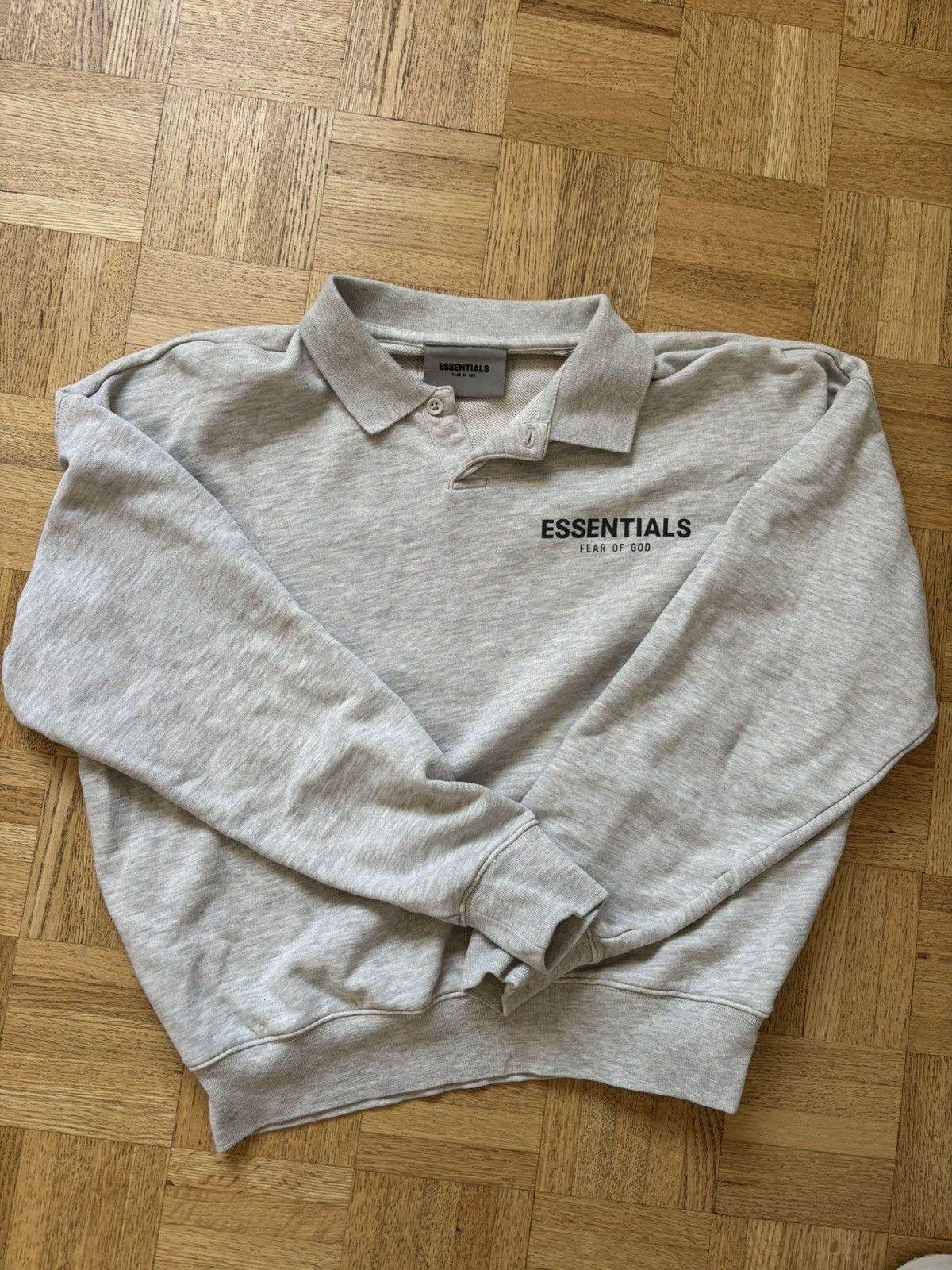 Essentials Essentials Kids Off-White French Sleeve Long Sleeve Polo Size XS / US 0-2 / IT 36-38 - 1 Thumbnail