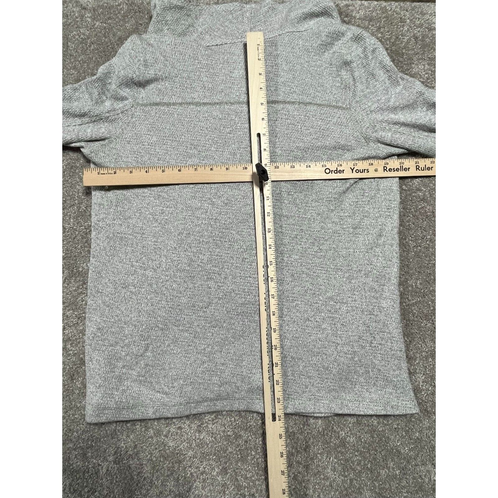 Other Three Dots Cardigan Women M Drape Knit Open Front Gray Size M / US 6-8 / IT 42-44 - 3 Thumbnail